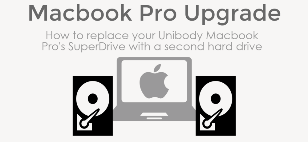 how to replace your unibody macbook pro superdrive with a second hard drive